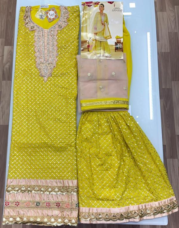 Eba Armani Vol 2 Georgette Embroidery Designer Salwar Suit